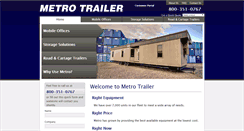 Desktop Screenshot of metrotrailer.com